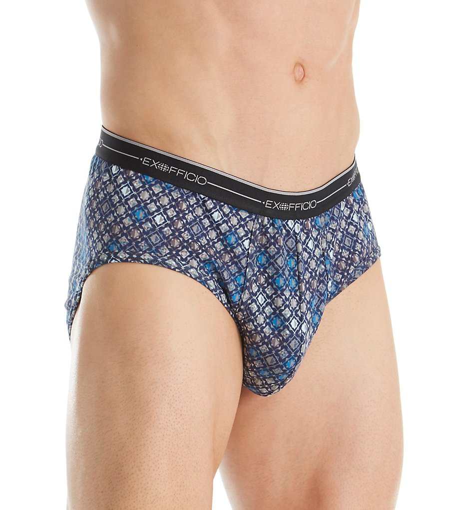 Ex Officio 2452891 Sol Cool Print High Tech Performance Briefs (Navy/Graphic Foulard)