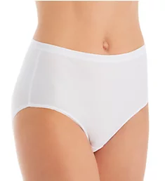Give-N-Go 2.0 Full Cut Brief Panty White S