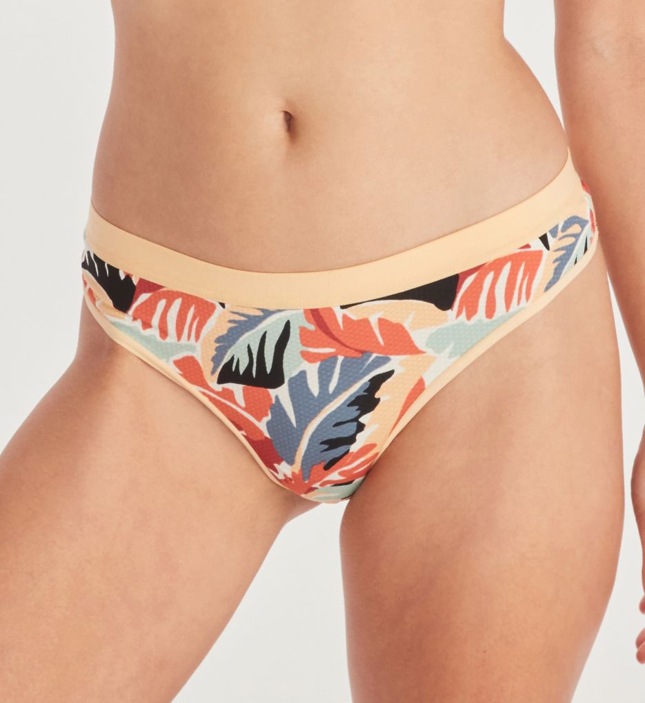 Ex Officio : Ex Officio 9778 Give-N-Go 2.0 Sport Thong Panty (Island Life/Apricot XL)