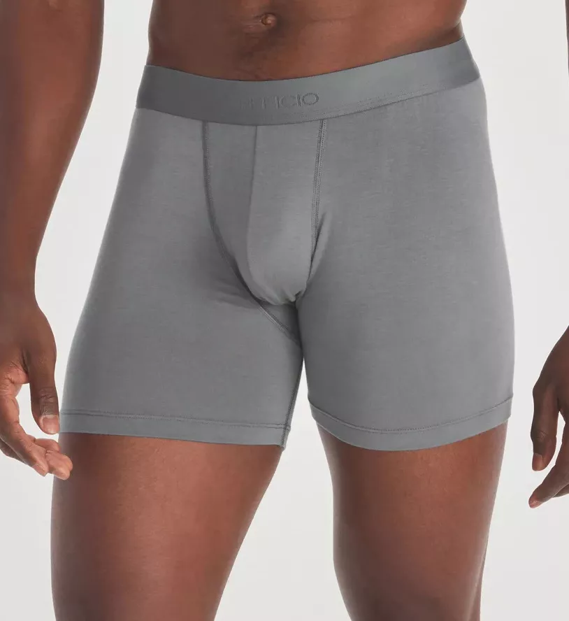 Everyday Breathable Wicking Anti Odor Boxer Brief Grey Heather S