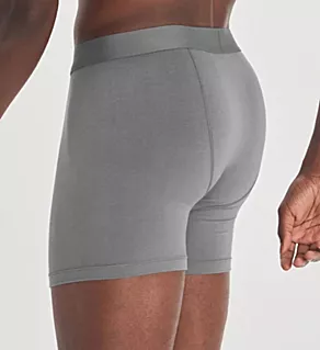 Everyday Breathable Wicking Anti Odor Boxer Brief Grey Heather S