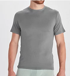 Everyday Breathable Wicking Anti Odor Crew T-Shirt Grey Heather S