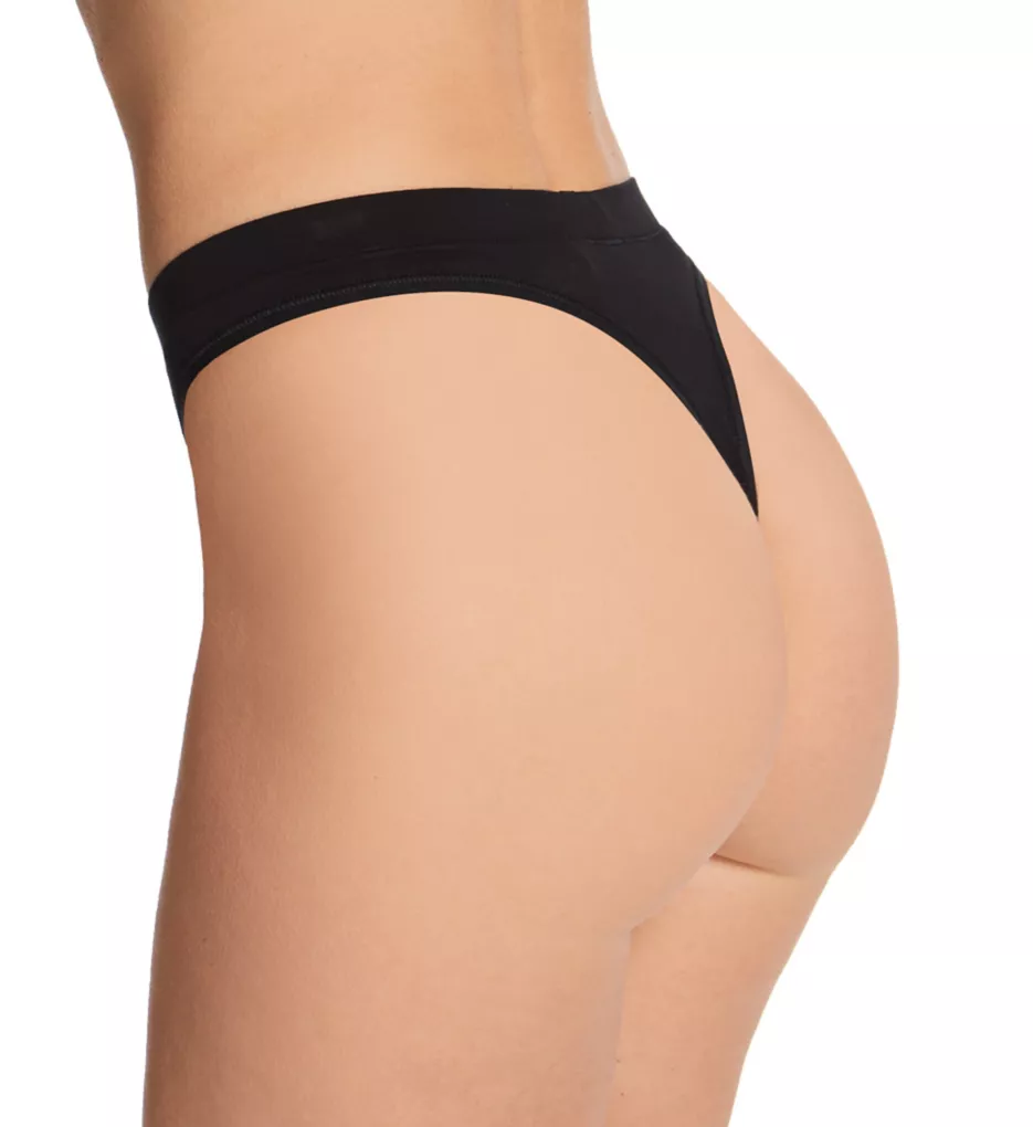 Everyday Breathable Wicking Anti Odor Thong Black S