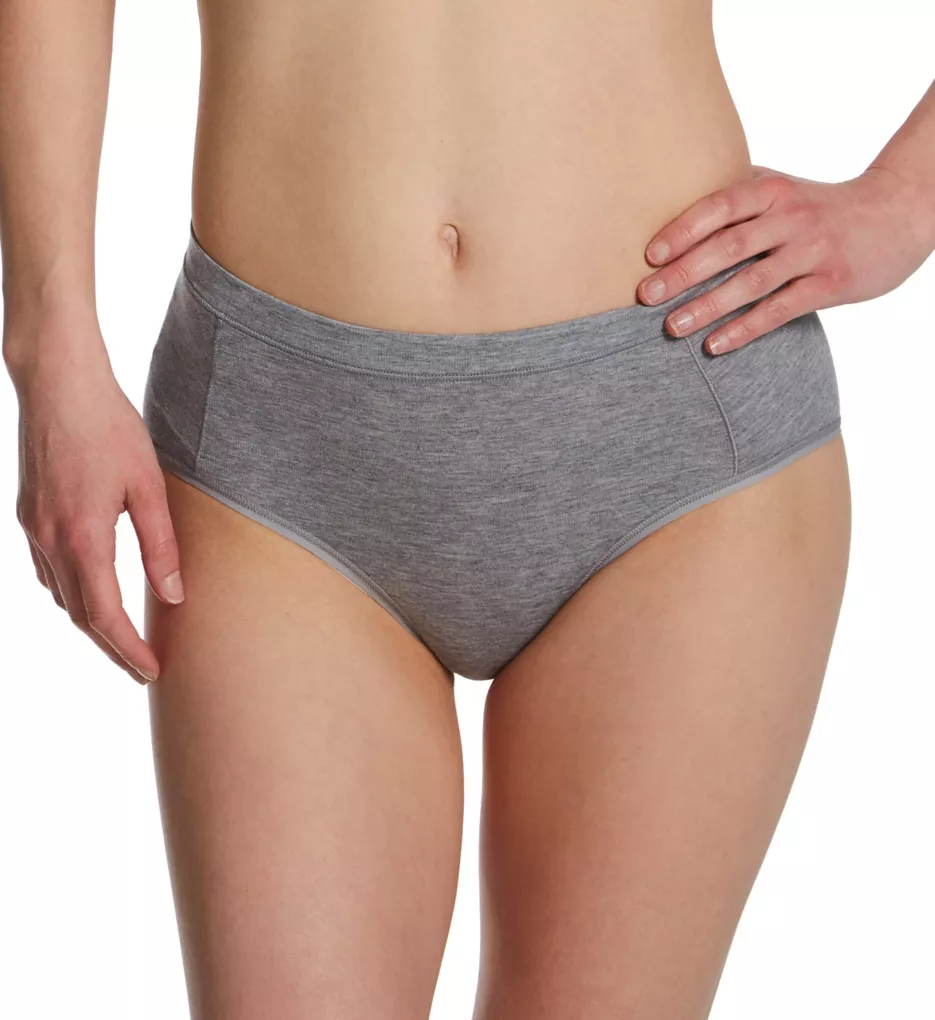 Everyday Breathable Wicking Hipster Panty Grey Heather S