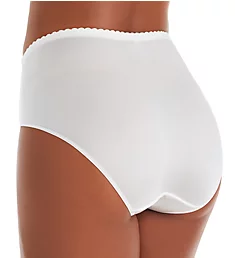 Lace Leg Shaper Brief Panty - 2 Pack White M