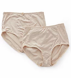 Jacquard Shaper Brief Panty - 2 Pack Nude M