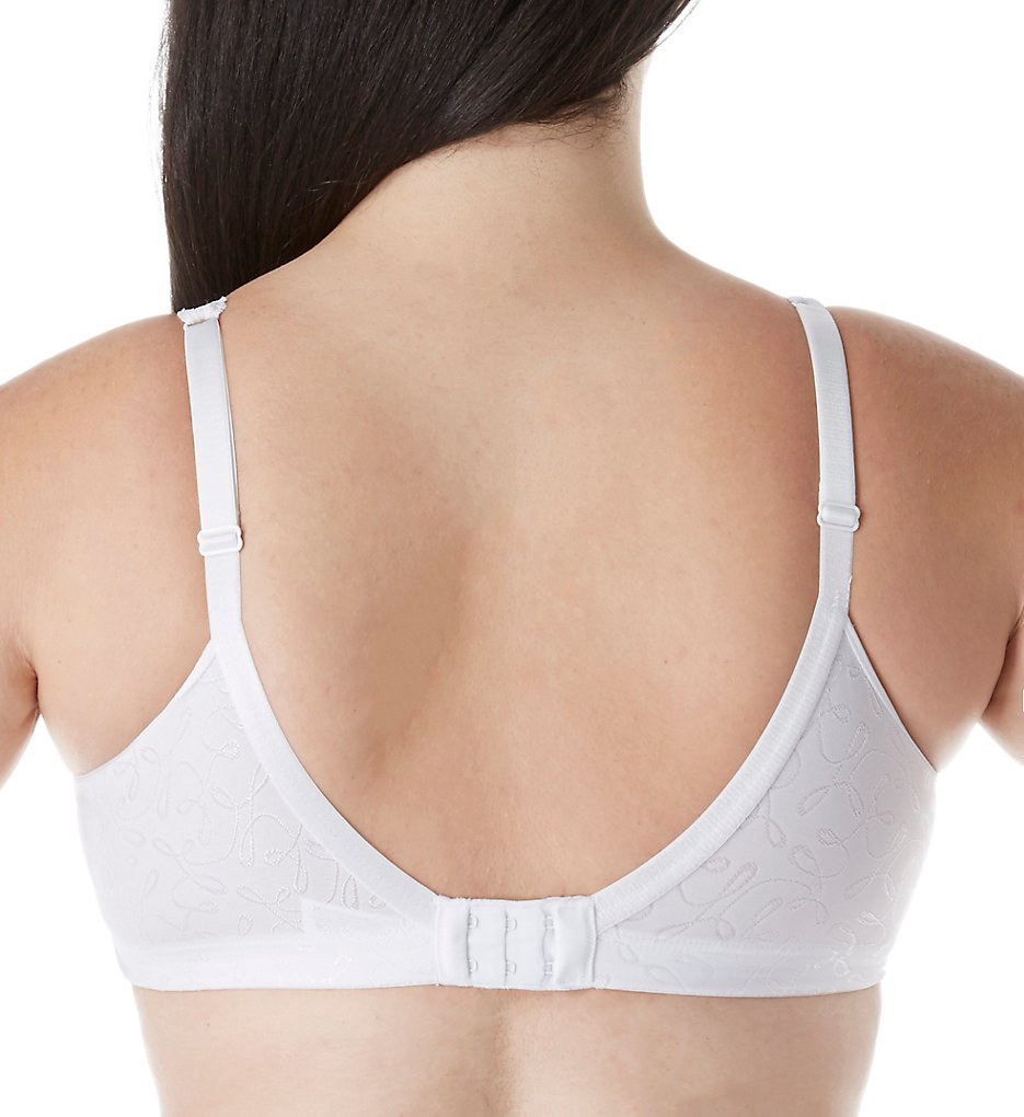 Wirefree Back Close with Comfort Lining Bra White 38D by Exquisite Form