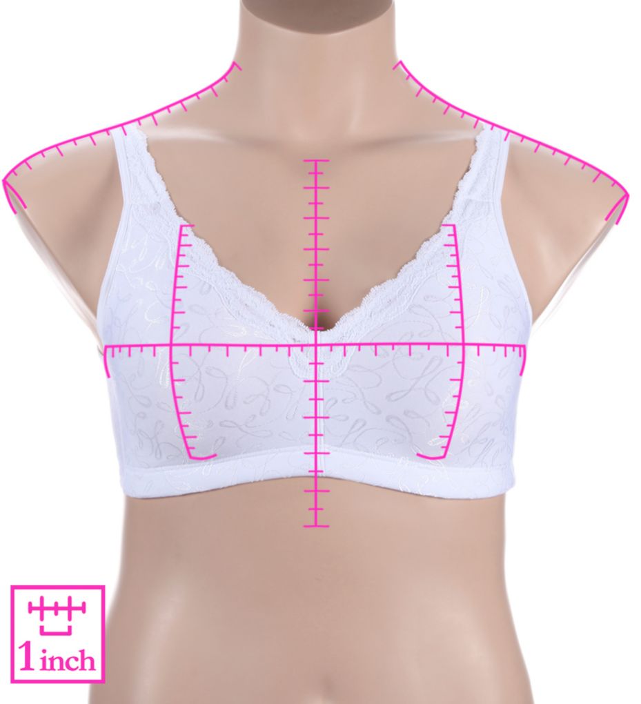 Exquisite Form Wirefree Back Close with Comfort Lining Bra 1062048 - Image 3