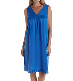Coloratura Sleeveless Short Nightgown Rocky Blue S
