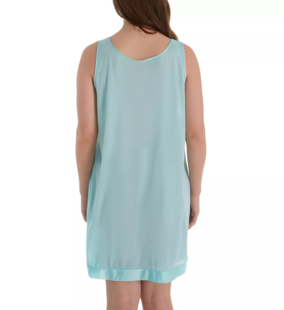 Coloratura Sleeveless Short Nightgown Azure Mist S