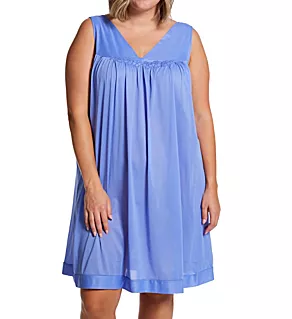Plus Coloratura Sleeveless Short Nightgown Victory Violet 1X