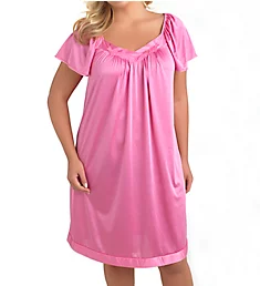 Coloratura Flutter Sleeve Short Nightgown Perfumed Rose L