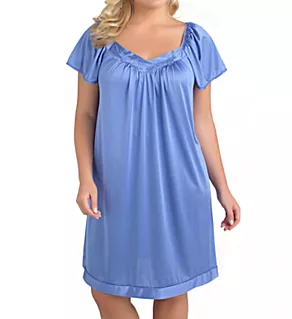 Coloratura Flutter Sleeve Short Nightgown Victory Violet M