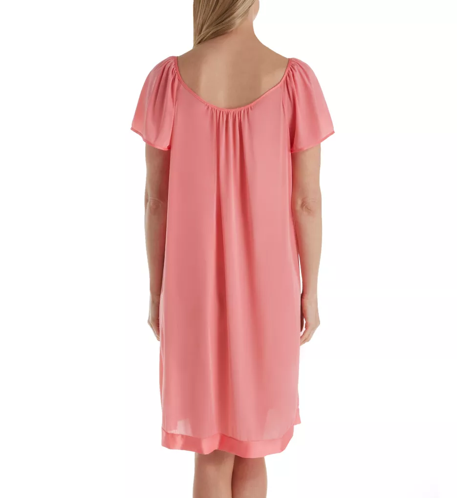 Coloratura Flutter Sleeve Short Nightgown Passion M