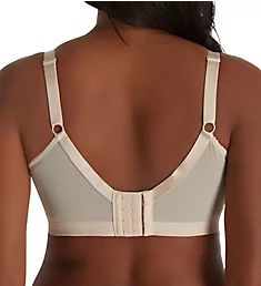 Wirefree 4-Part Cup Bra with Embroidered Mesh Nude 36C