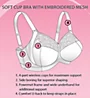 Exquisite Form Wirefree 4-Part Cup Bra with Embroidered Mesh 5100514 - Image 4