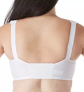 Front Close Classic Support Bra White 36B