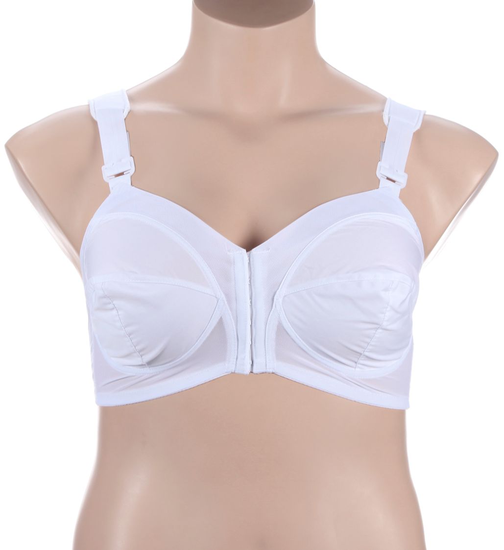 Exquisite Form Front Close Classic Support Bra White 44D  - Image 1