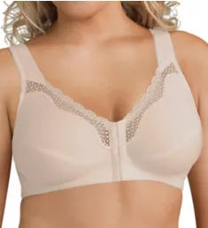 Front Close Cotton Posture Bra Damask 36B