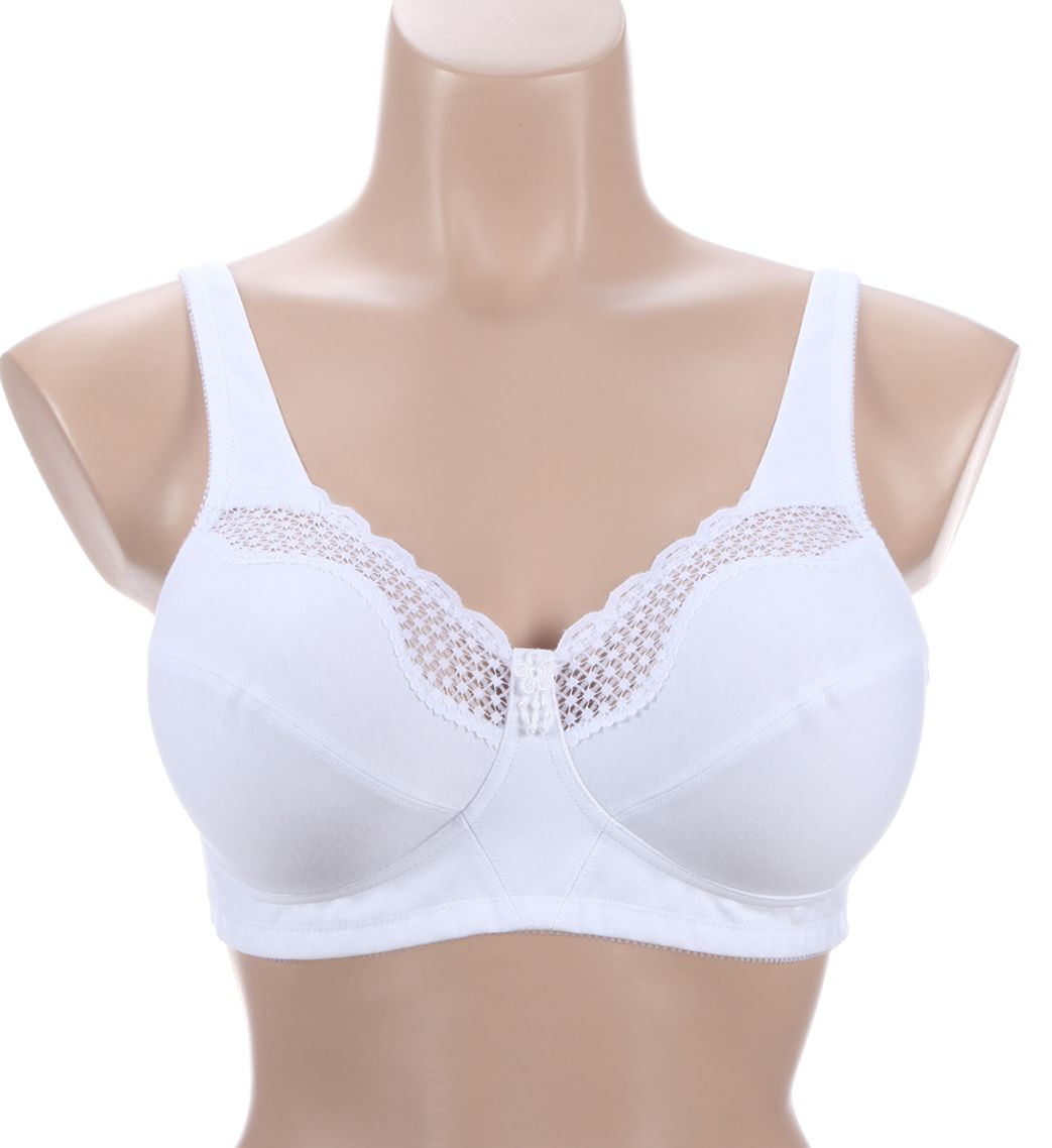 Exquisite Form Cotton Wireless Bra White 38B  - Image 1