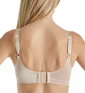 Floral Cami Strap Wireless Bra Rose Beige 36B