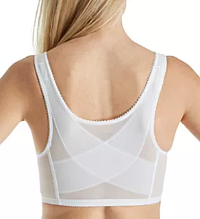 Front Close Posture Bra White 34B