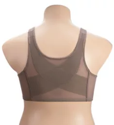 Front Close Posture Bra Walnut 36B