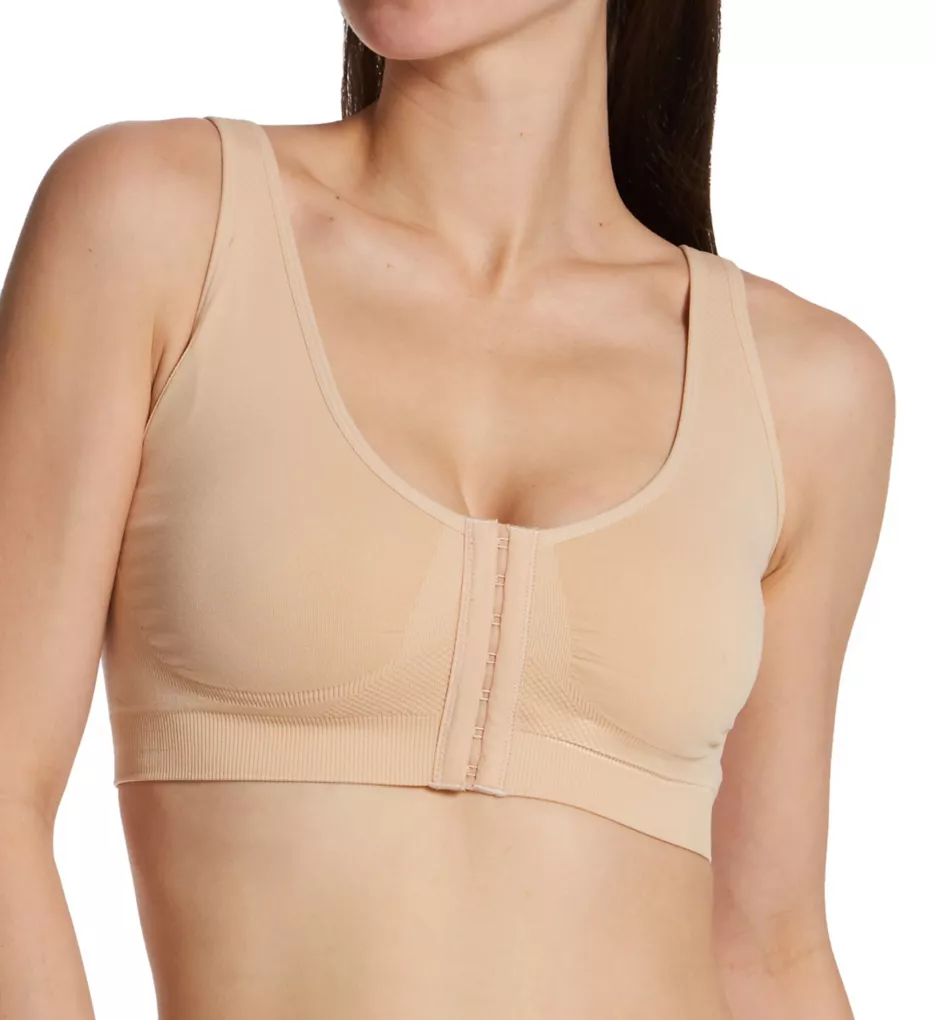 Front Closure Wireless Support Bra Nude 3X
