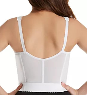 Front Close Longline Posture Bra White 34B