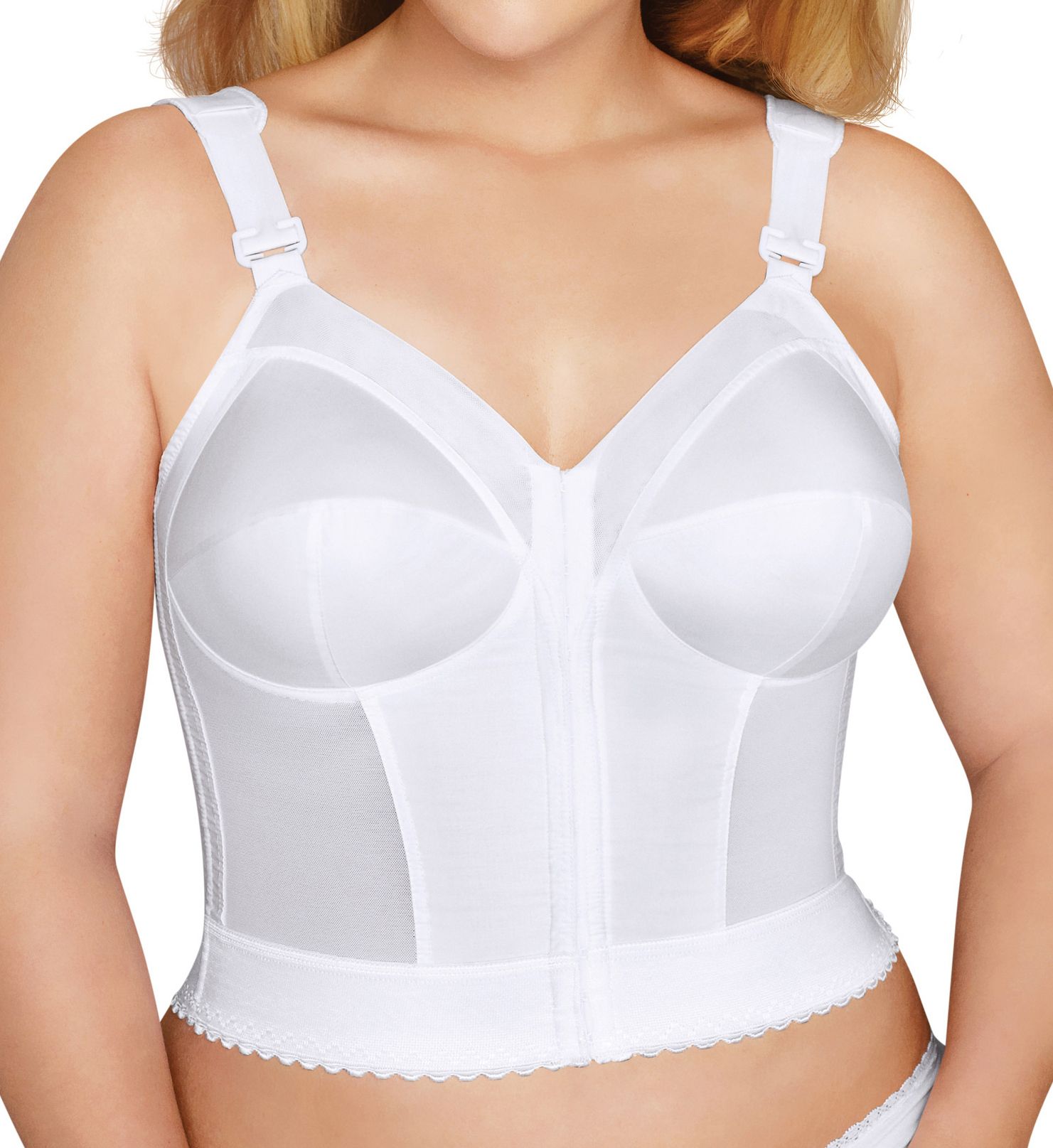 Exquisite Form Front Close Longline Posture Bra White 40C  - Image 1