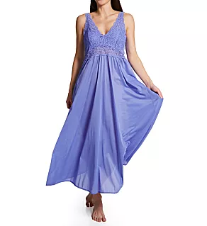 Stretch Lace Sleeveless Long Gown Victory Violet S