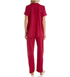 Coloratura Vintage Short Sleeve Pajama Set Sangria S