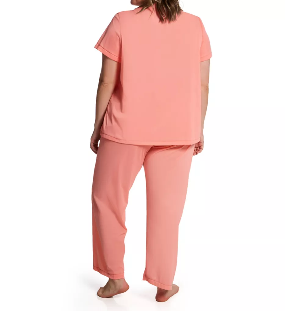 Plus Coloratura Vintage Short Sleeve Pajama Set Passion 1X