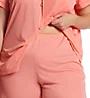 Exquisite Form Plus Coloratura Vintage Short Sleeve Pajama Set 90107X - Image 3