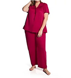 Plus Coloratura Vintage Short Sleeve Pajama Set