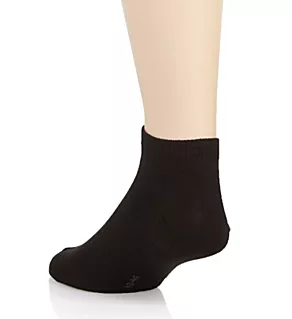 Happy Box Sneaker Socks - 3 Pack BkGyP2 M/L