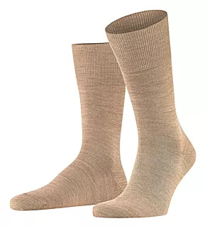 Airport Heat Regulating Virgin Wool Sock Nutmeg Melange M