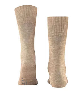 Airport Heat Regulating Virgin Wool Sock Nutmeg Melange M