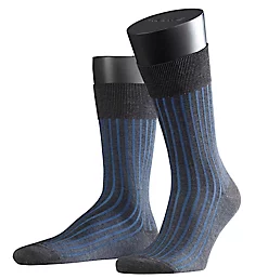 Shadow Cotton Ribbed Sock AthrBl M