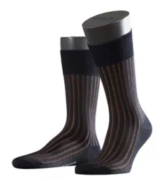 Shadow Cotton Ribbed Fashion Sock