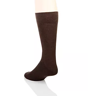 Family Cotton Blend Crew Sock DrkBrw L