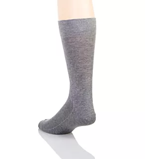Family Cotton Blend Crew Sock ltgy L