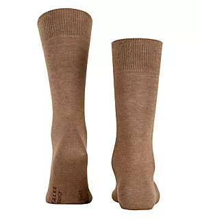 Family Sustainable Cotton Blend Crew Sock Nutmeg Melange L