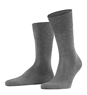 Tiago Sock w/ Slight Sheen Light Grey Melange XL