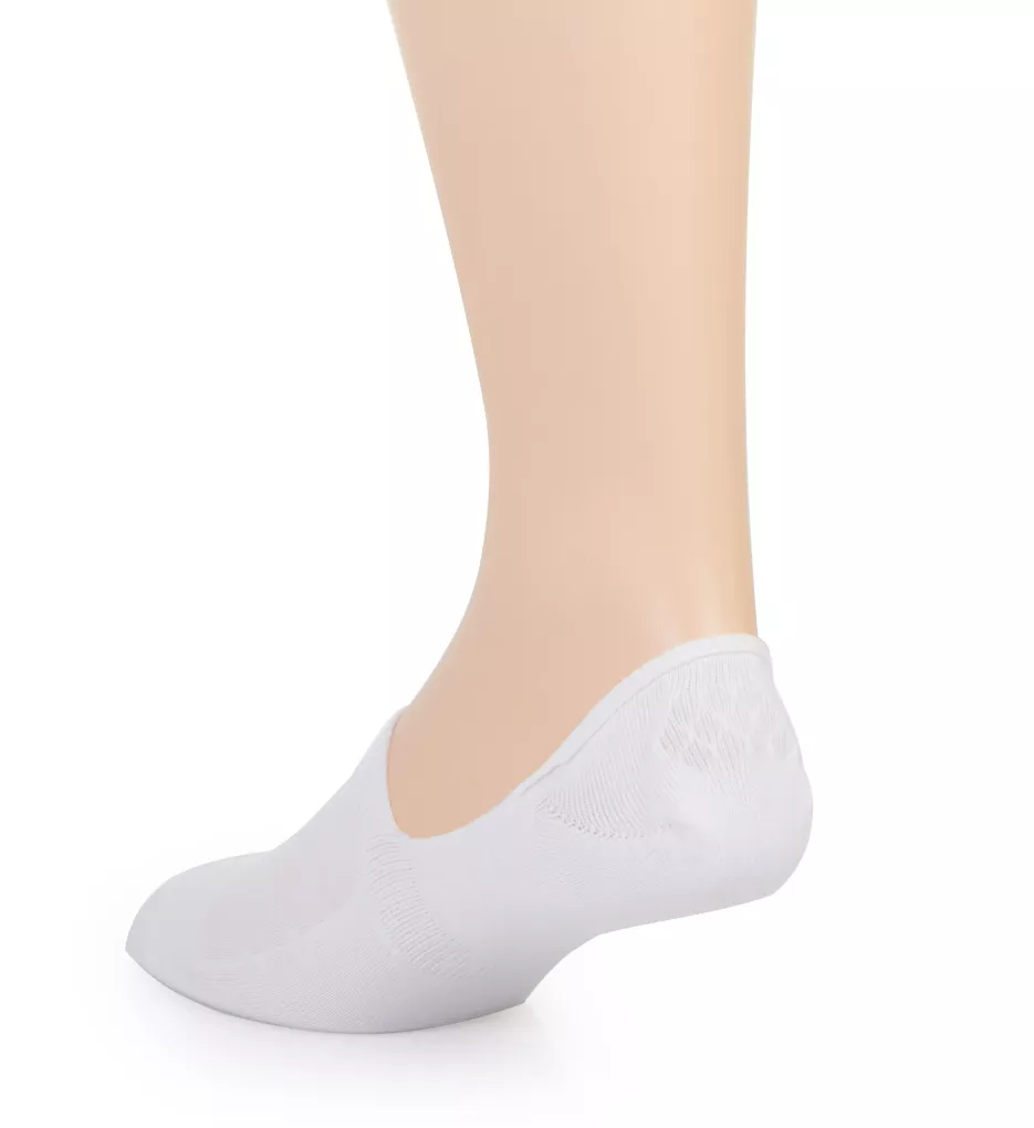 Family Sustainable Cotton Invisible Liner Sock WHT M