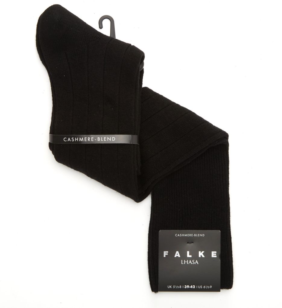 Falke Lhasa Rib Knee High Socks BLK S  - Image 3
