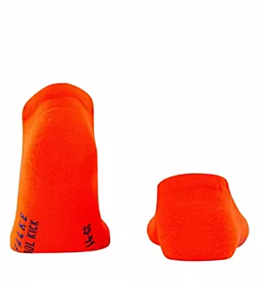 Cool Kick No Show Plush Sneaker Sock Flash Orange M