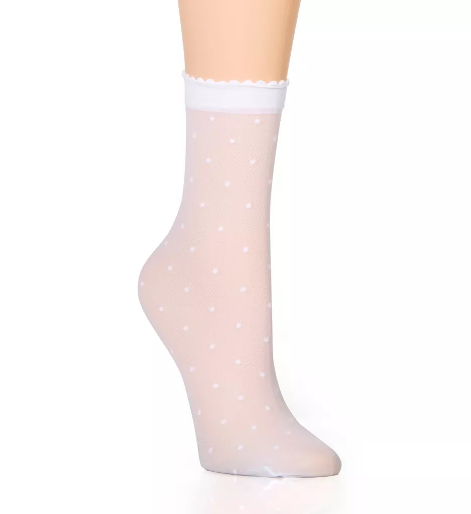 Dot Anklet Sock White S/M