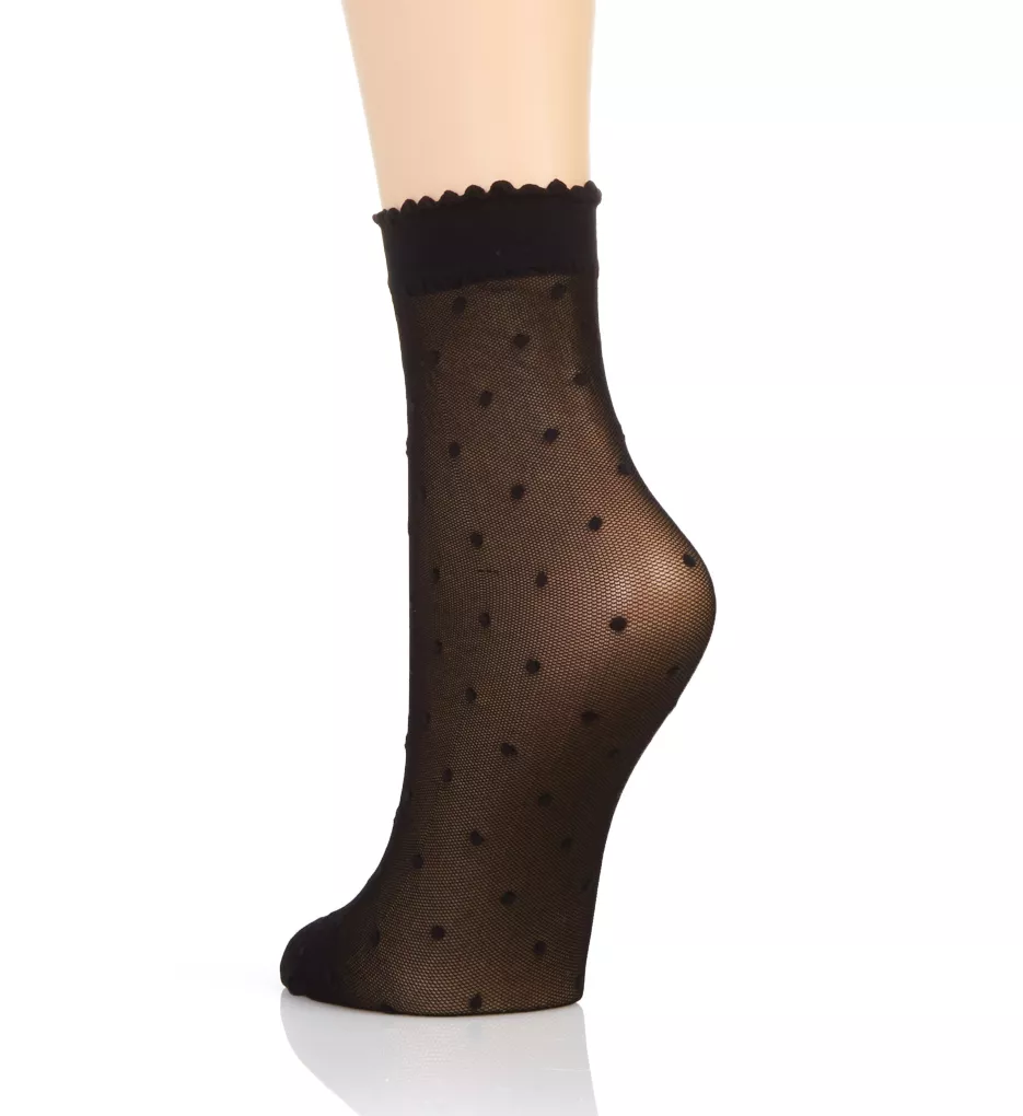 Dot Anklet Sock Black S/M