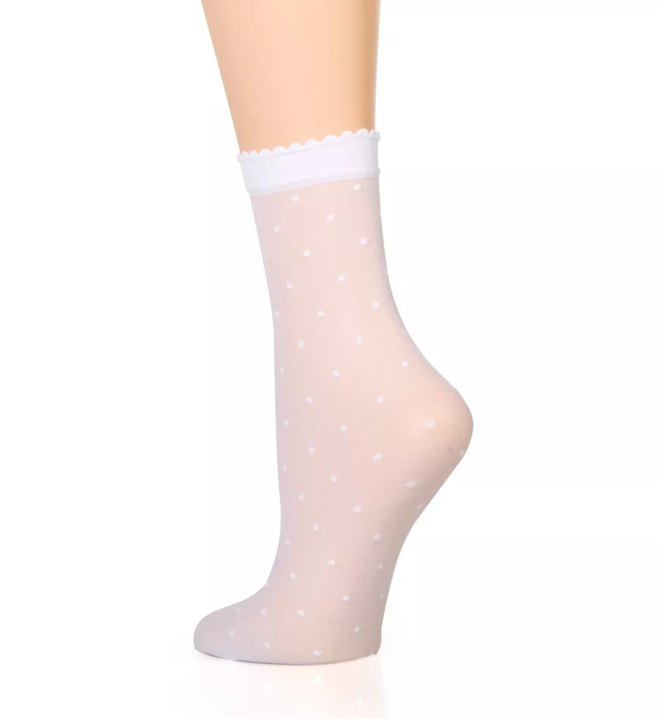 Dot Anklet Sock White S/M